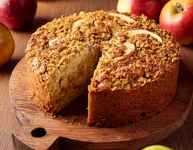 Recette de gâteau flocons d'avoine pommes sans farine